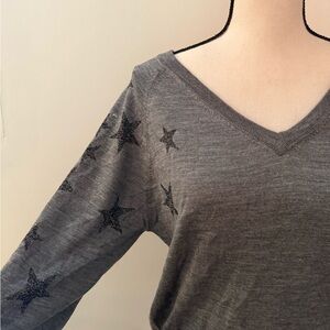 Zadig & Voltaire Charcoal V-Neck Sweater